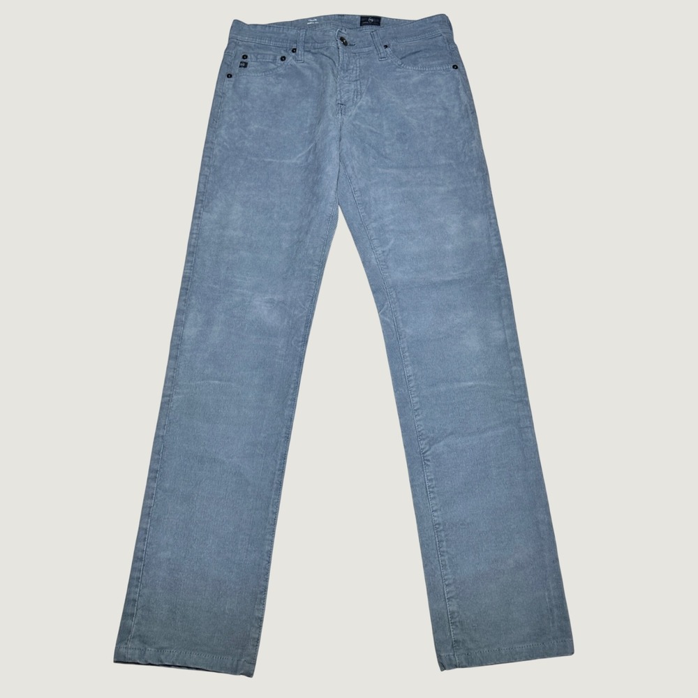 AG Adriano Goldschmied Tellis Mens 29x32* Modern Slim Corduroy Pants Slate Blue